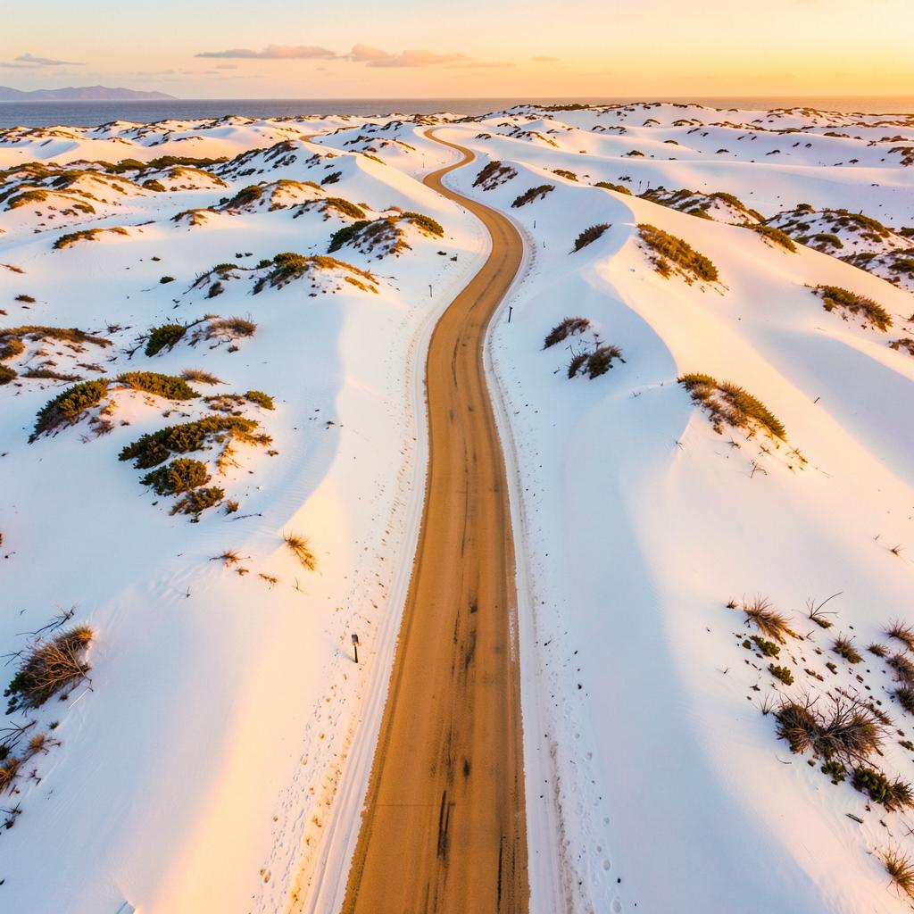 Dune Run — aerial drone photograph